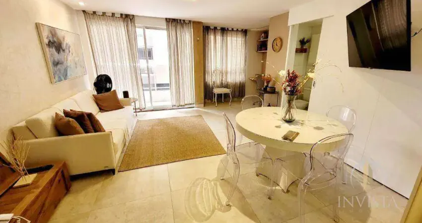 Flat com 1 dormitório à venda, 52 m² por r$ 720.000,00 - cabo branco - joão pessoa/pb