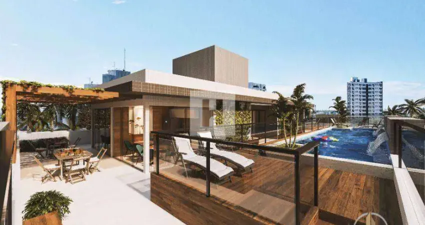 Flat com 1 dormitório à venda, 29 m² por R$ 310.000,00 - Intermares - Cabedelo/PB