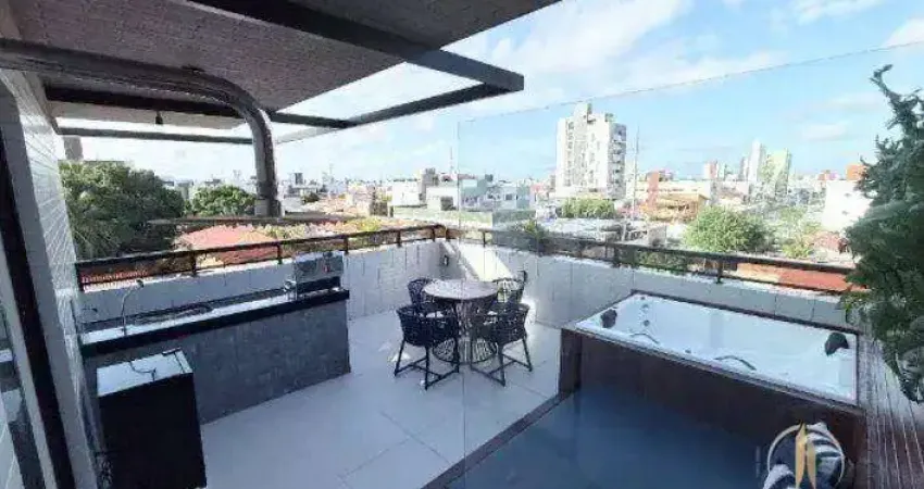 Cobertura com 2 dormitórios à venda, 66 m² por r$ 680.000,00 - bessa - joão pessoa/pb