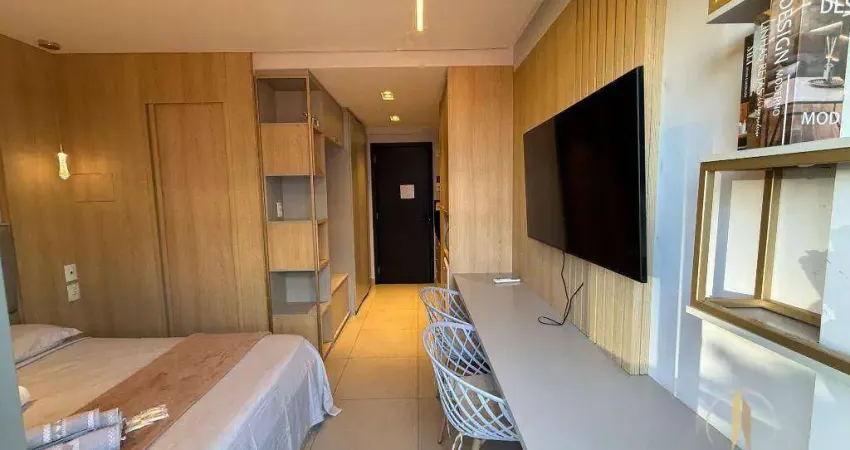 Flat novo no estilo porteira fechada, a apenas 50 metros da praia no jardim oceania.