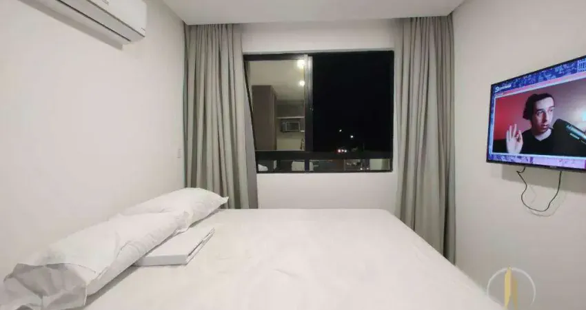 Flat com 1 dormitório à venda, 19 m² por r$ 330.000,00 - cabo branco - joão pessoa/pb