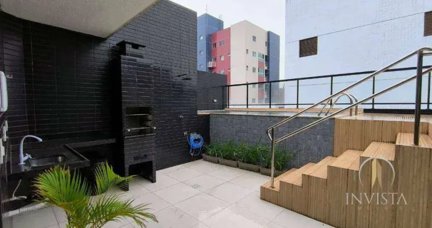 Cobertura com 3 dormitórios para alugar, 87 m² por r$ 6.500,02/mês - intermares - cabedelo/pb