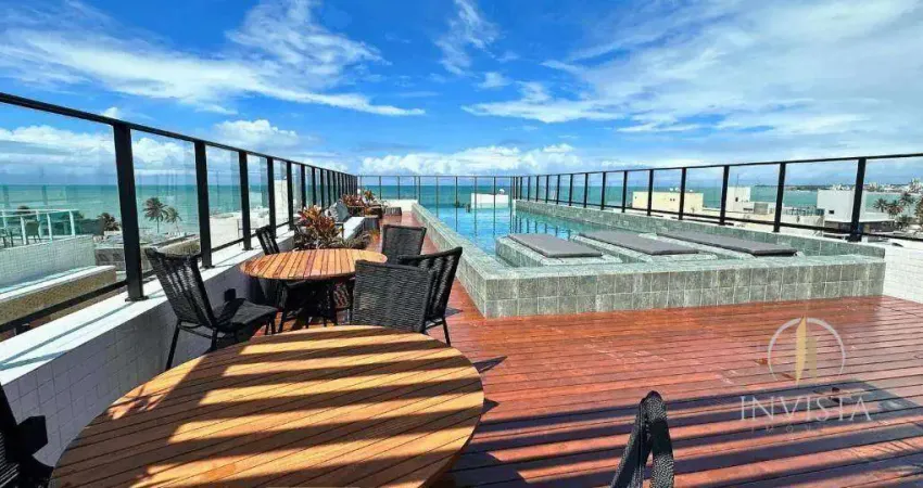 Flat com 1 dormitório à venda, 24 m² por r$ 450.000,00 - bessa - joão pessoa/pb