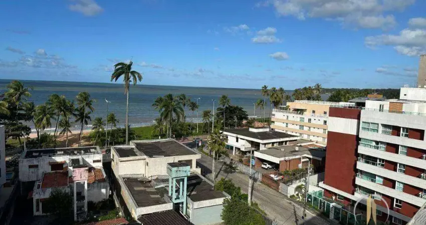 Flat beira mar com 2 dormitórios à venda, 44 m² por r$ 650.000 - cabo branco - joão pessoa/pb