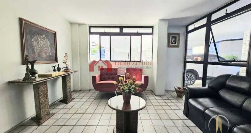 Apartamento com 3 dormitórios para alugar, 145 m² por r$ 7.100/mês - cabo branco - joão pessoa/pb