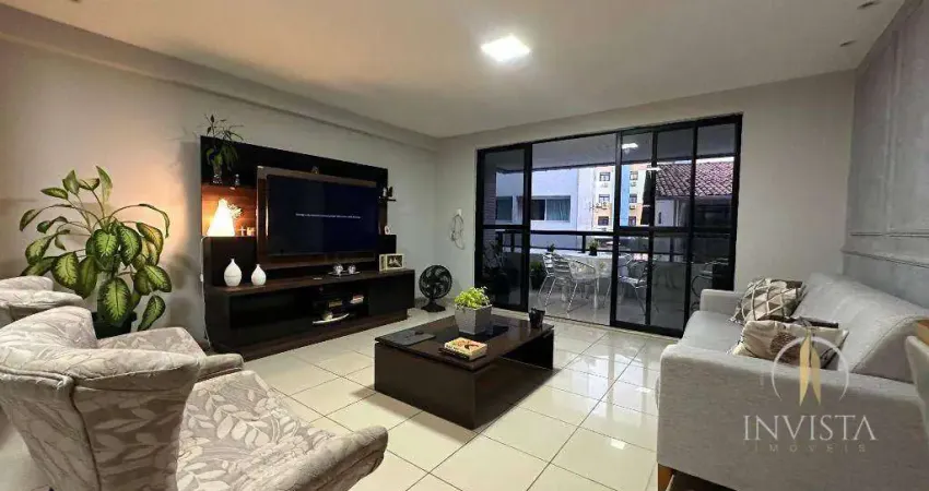 Apartamento com 4 dormitórios à venda, 192 m² por r$ 1.490.000 - cabo branco - joão pessoa/pb