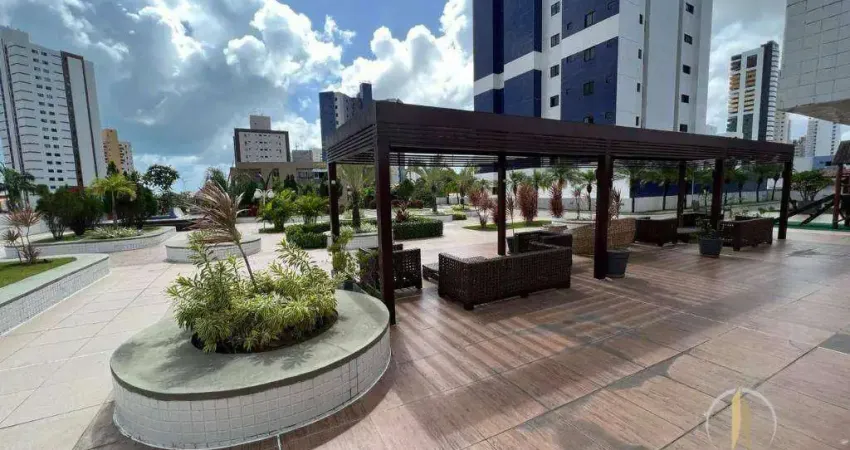 Apartamento com 2 dormitórios para alugar, 65 m² por r$ 4.000,01/mês - aeroclube - joão pessoa/pb