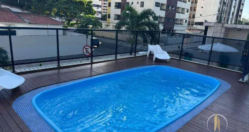 Apartamento com 2 dormitórios para alugar, 70 m² por r$ 3.500/mês - manaíra - joão pessoa/pb
