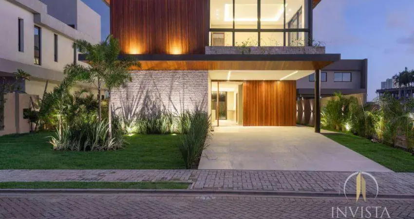 Casa com 5 suítes + home cinema à venda, 354 m² por r$ 3.900.000 - ponta de campina - cabedelo/pb