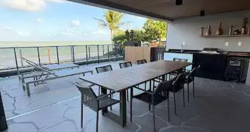 Apartamento pé na areia com 3 dormitórios à venda, 117 m² por r$ 2.900.000 - camboinha - cabedelo/pb