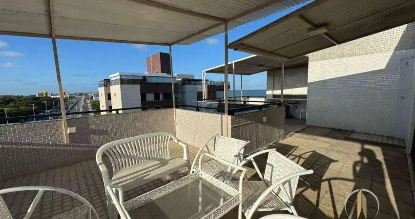 Apartamento duplex com 4 dormitórios à venda, 280 m² por r$ 1.300.000 - areia dourada - cabedelo/pb