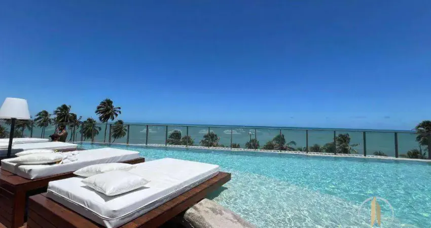 Flat com 1 dormitório à venda, 30 m² por r$ 599.000,00 - cabo branco - joão pessoa/pb