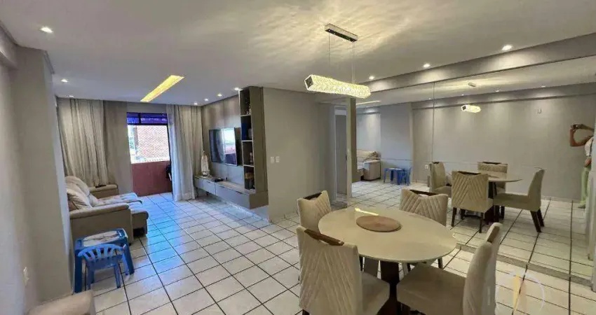 Apartamento reformado (móveis novos e iluminação) 3 quartos na av. esperança – manaíra