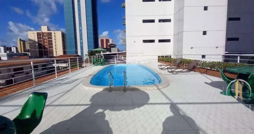 Apartamento com 4 dormitórios para alugar, 100 m² por r$ 4.100,01/mês - manaíra - joão pessoa/pb