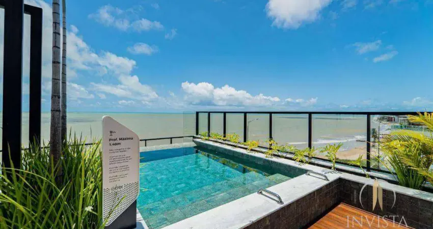 Flat com 1 dormitório para alugar, 25 m² por r$ 4.500/mês - bessa - joão pessoa/pb