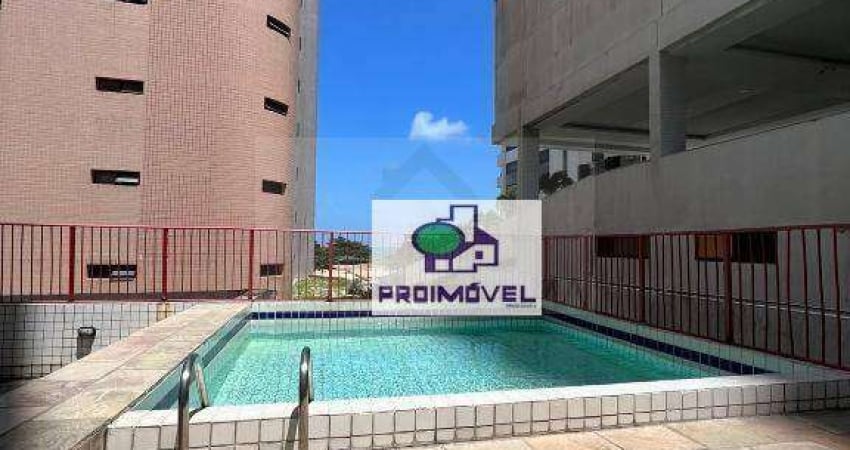 Apartamento com 2 dormitórios para alugar, 62 m² por R$ 3.300,00/mês - Pina - Recife/PE