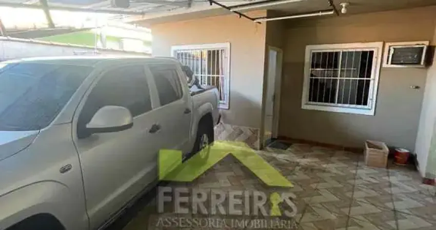 Casa linear com garagem em Santa Cruz da Serra, financiada pelo banco