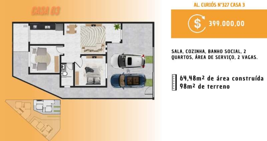 LINDA CASA GEMINADA LINEAR NO MASTERVILLE EM SARZEDO