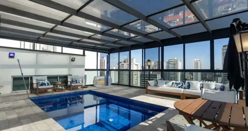 Espetacular cobertura para venda em campo belo com 4 quartos, sendo 3 suítes, 594m²