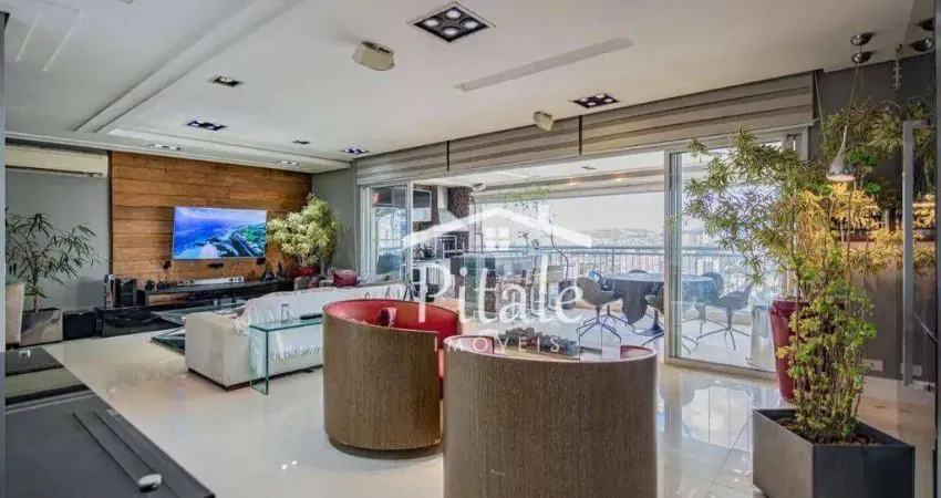 Apartamento com 4 dormitórios para alugar, 206 m² por R$ 22.508/mês - Vila Romana - São Paulo/SP