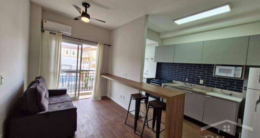Apartamento com 1 dormitório para alugar, 38 m² por R$ 3.170,00/mês - Granja Viana - Cotia/SP