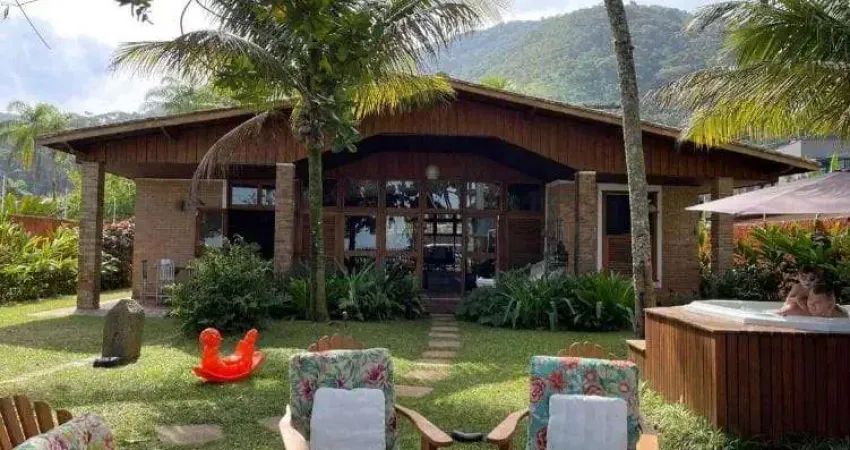 Casa com 5 dormitórios à venda, 410 m² por r$ 4.800.000 - perequê-açu - ubatuba/sp