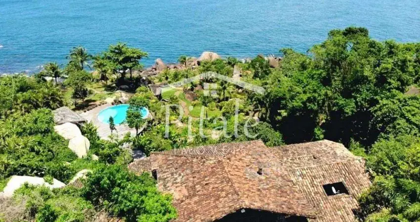 Sobrado com 5 dormitórios à venda, 900 m² por r$ 12.000.000,00 - flechas - ilhabela/sp