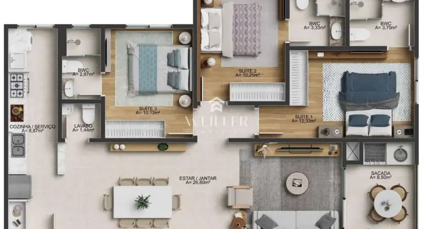 Apartamento com 3 quartos à venda na Rua Onze de Junho, 280, Fazenda, Itajaí