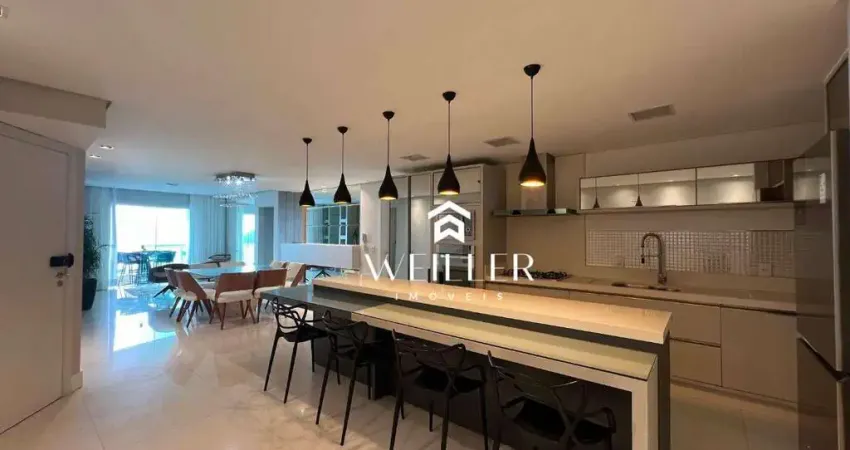 Apartamento alto padrão para locação em cabeçudas – vista mar, 5 suítes