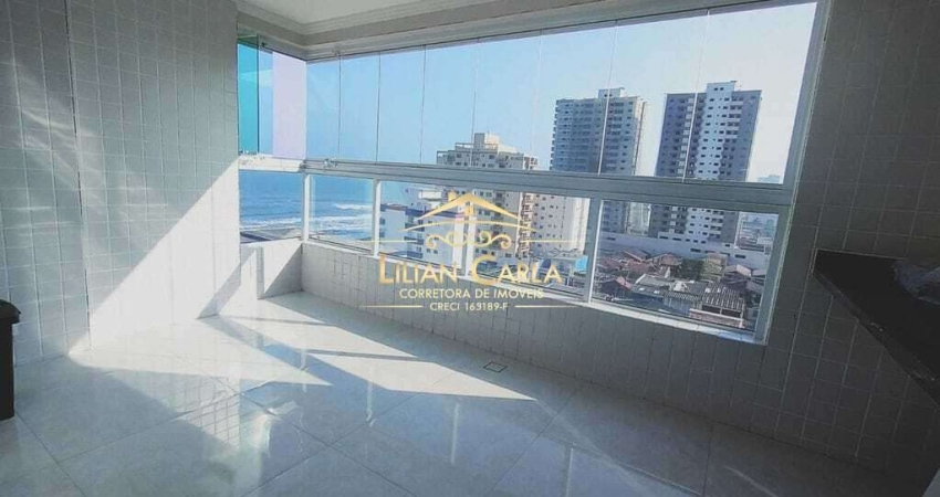 Residencial Splendour - Apartamento à venda em Mongaguá Vista mar com 2 dorm, 1 suíte por apenas R$ 550 mil!
