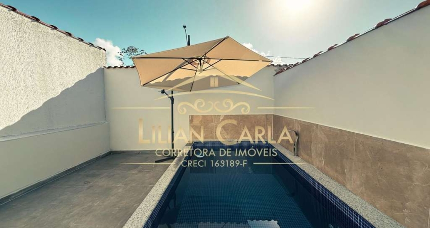 Casa nova à venda em Mongaguá com 2 dorm, 1 suíte PISCINA COM CASCATA por APENAS R$ 375.900 MIL !