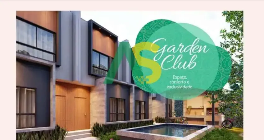 Condomínio Garden Club, Casa Duplex com 03 Quartos, 02 Suítes, 82m² na Caxanga