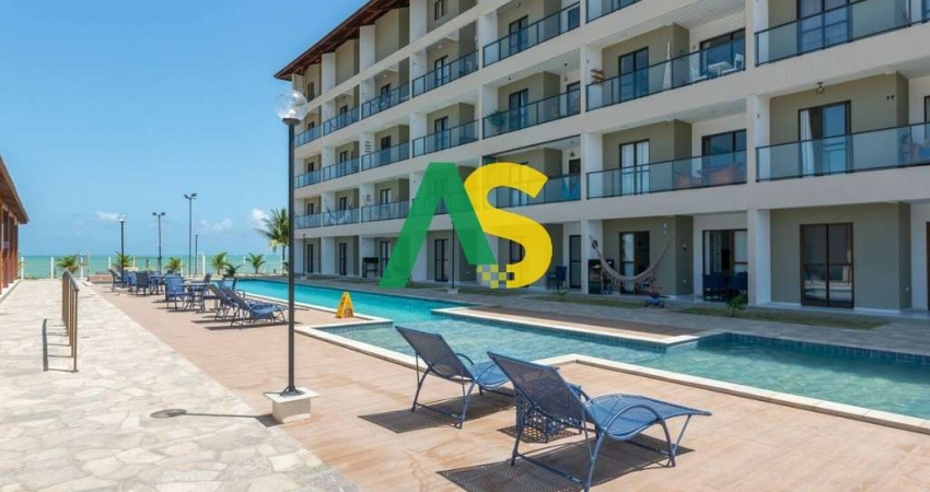 Apartamento 02 Quartos Pronto na Beira Mar da Praia de Marinha Farinha, 63m²