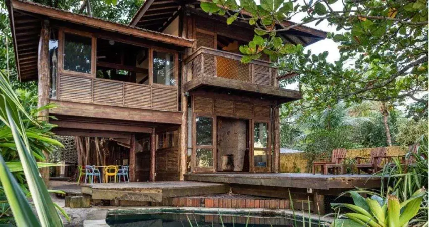 Linda casa pé na areia na Praia de Toque Toque Grande