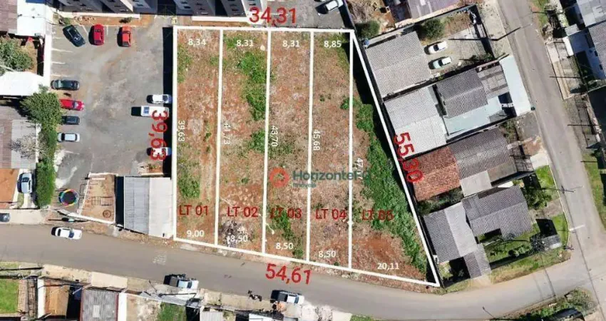 Terrenos à venda a partir de, 355 m² por R$ 153.000 - São Cristóvão - Guarapuava/PR