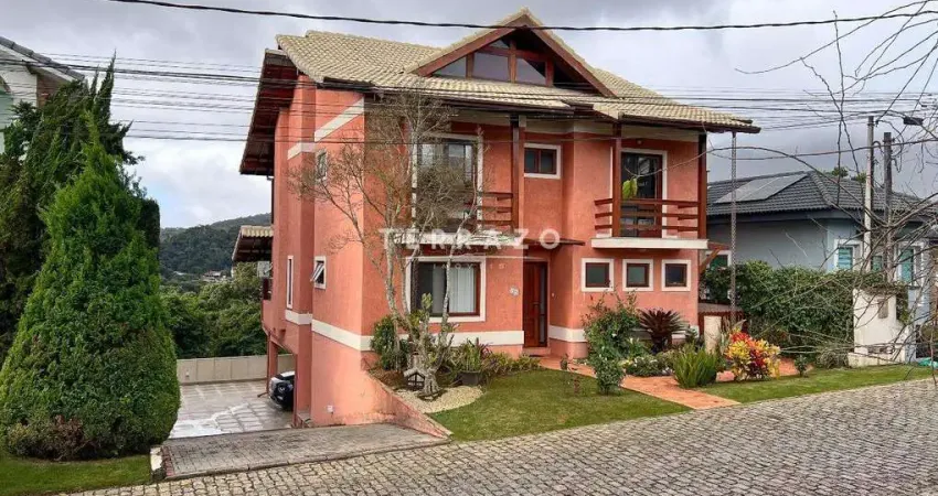 Casa em condomínio à venda, 5 quartos, 2 suítes, 5 vagas, várzea - teresópolis/rj