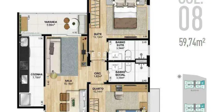 Apartamento à venda, 2 quartos, 1 suíte, 2 vagas, artistas - teresópolis/rj