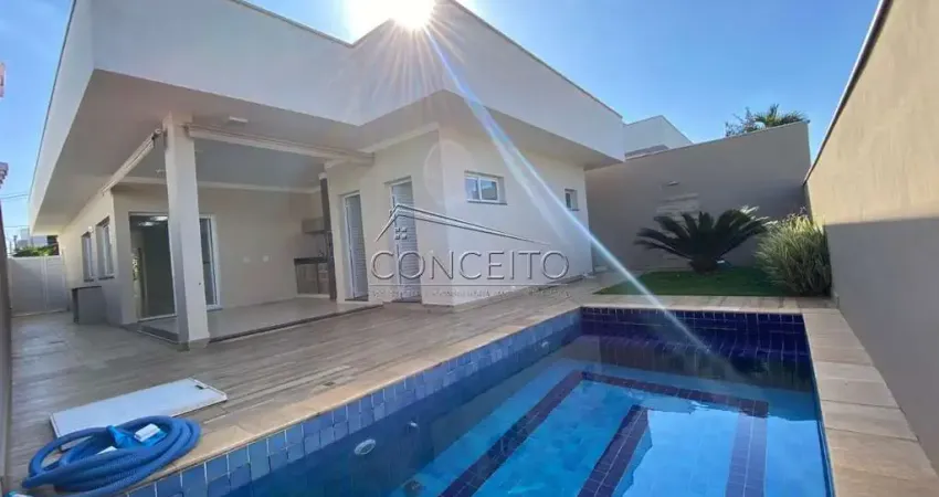 Casa térrea à venda no condomínio reserva do engenho com área construída de 180 m² | 3 suítes, piscina e 4 vagas de garagem.