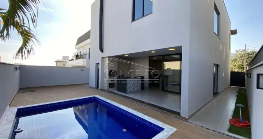 Sobrado disponível para locação no condomínio residencial villa d'aquila com área construída de 256 m² | 4 dormitórios, sendo 2 suítes e 4 vagas.