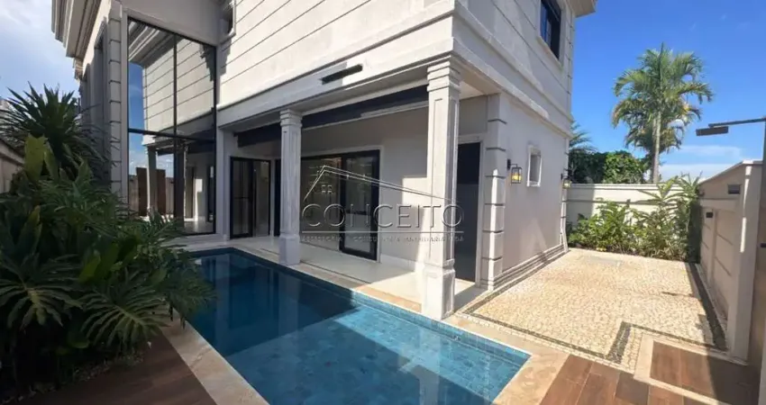 Sobrado disponível para venda ou locação no Condomínio Residencial Villa D'Áquila com 235m² | 4 suítes e 4 vagas de garagem.