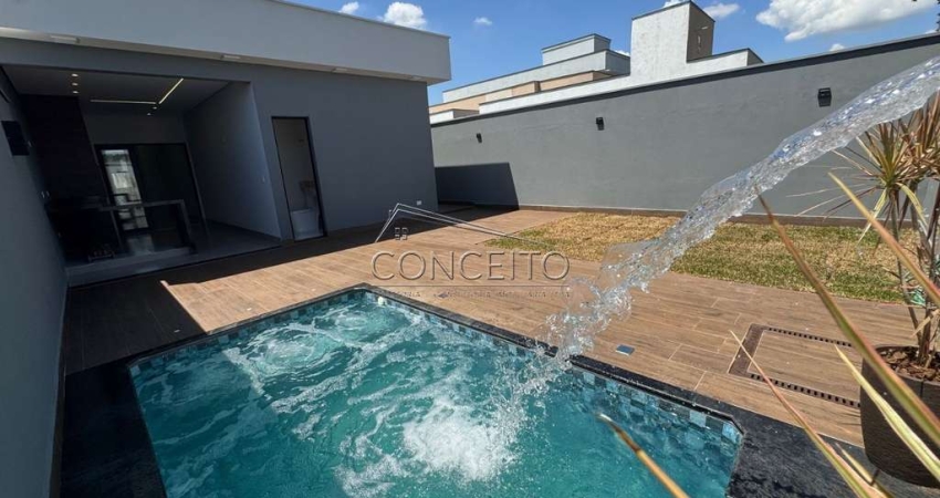 Casa térrea recém construída à venda no Condomínio Residencial Ágape com 151,83 m² | 3 dormitórios, sendo 1 suíte e 2 vagas de garagem.