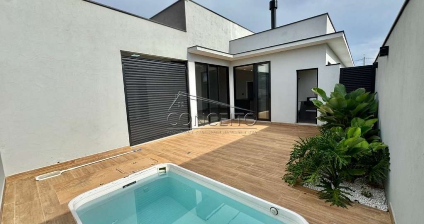 Casa térrea à venda no Condomínio Quinta do Engenho em Rio Das Pedras com 150 m² | 3 suítes e 2 vagas cobertas.