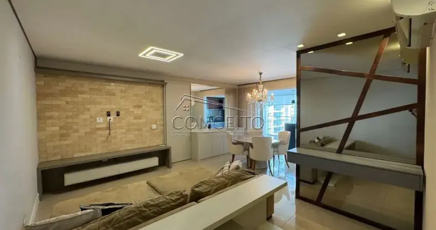 Apartamento semi-mobiliado à venda no Edifício Bellagio com 131 m² | 3 dormitórios, sendo 1 suíte e 2 vagas de garagem
