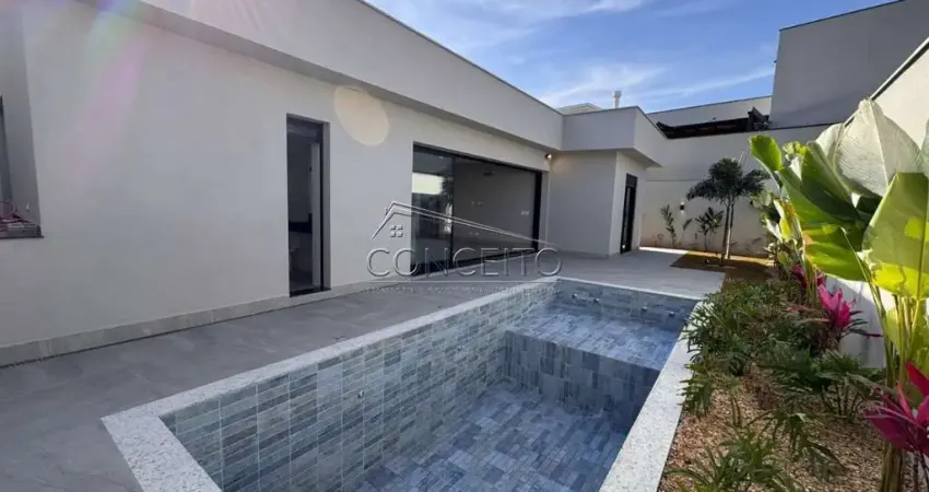 Casa térrea recém construída à venda no Condomínio Villa Bela Vista com 237 m² | 3 suítes e 4 vagas de garagem.