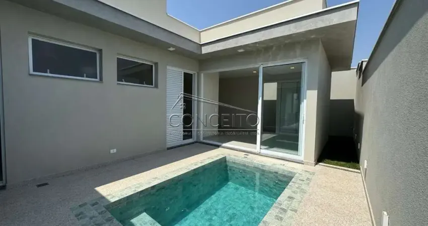 Casa térrea à venda no Condomínio Soleil Piracicaba com 154,43m² | 3 suítes e 4 vagas de garagem.