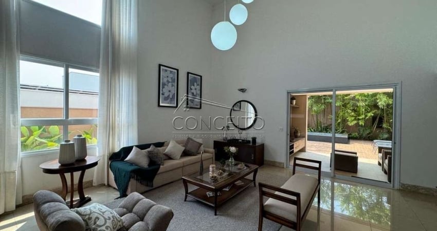 Sobrado à venda no Condomínio Monte Alegre com 413,46m² | 3 suítes, 4 vagas de garagem e ampla área gourmet.