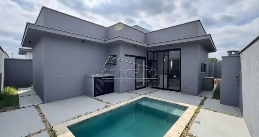 Casa térrea em construção à venda no condomínio belmonte piracicaba com 137 m² | 3 suítes e 4 vagas de garagem
