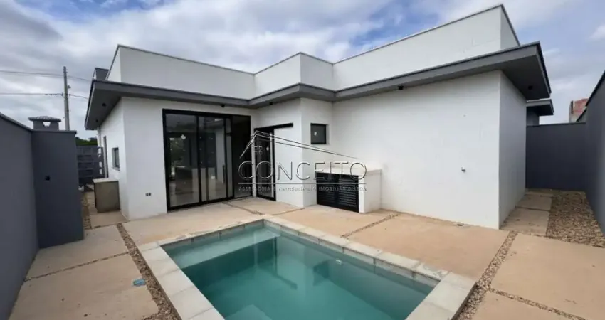 Casa térrea em construção à venda no condomínio belmonte piracicaba com 137 m² | 3 suítes e 4 vagas de garagem