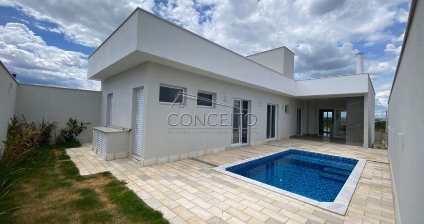 Casa semi térrea à venda no Condomínio Soleil Piracicaba com 178m² | 3 dormitórios sendo 1 suíte e 4 vagas de garagem.