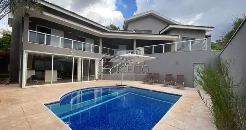 Casa alto padrão à venda no Condomínio Residencial Monte Alegre com 600 m² | 5 dormitórios, sendo 4 suítes e 6 vagas de garagem.